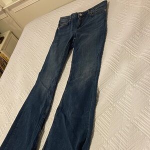 Mango Dark Blue Flare Jeans